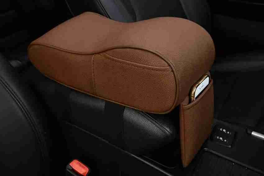BODLYL Car Center Console Cover, Memory Foam Car Armrest Cushion, Beige  Auto Arm Rest Pad, Leather Arm Rest Covering Car, Hand Rest Pillow for