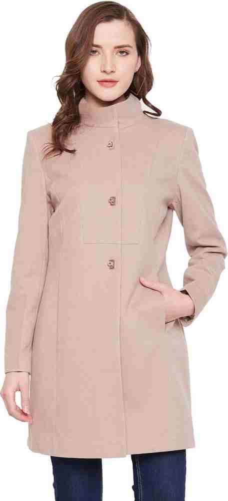 MADAME Cotton Solid Coat - Buy MADAME Cotton Solid Coat Online at