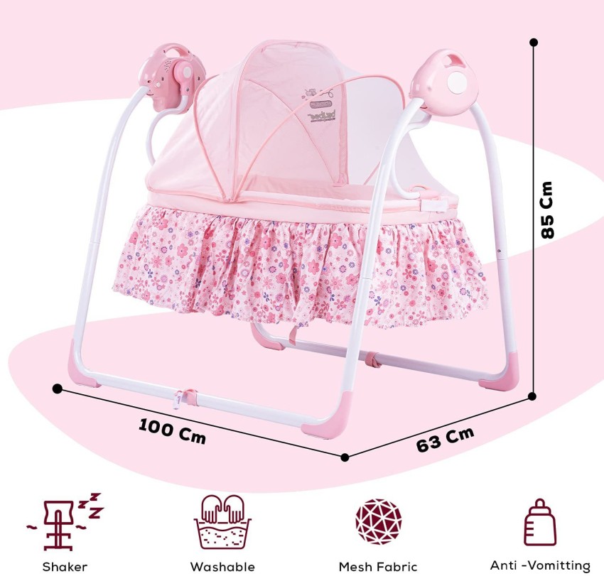 baybee Premium Quality Electric Baby Cradle Swing Music Sleeping