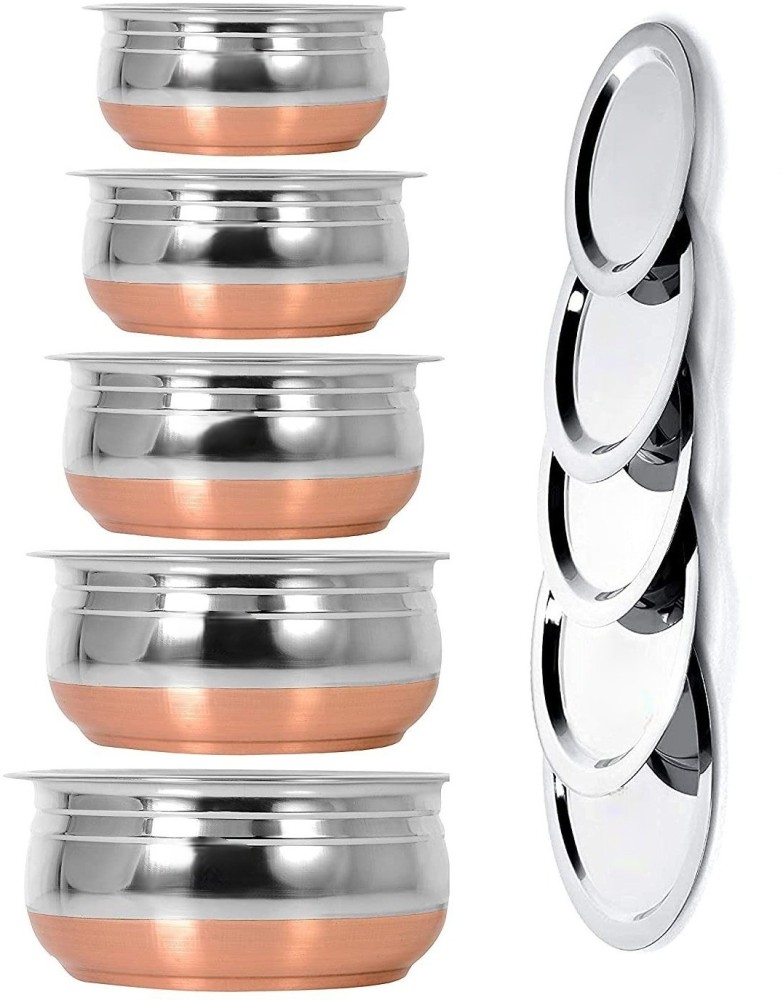 Steel dinner set clearance flipkart