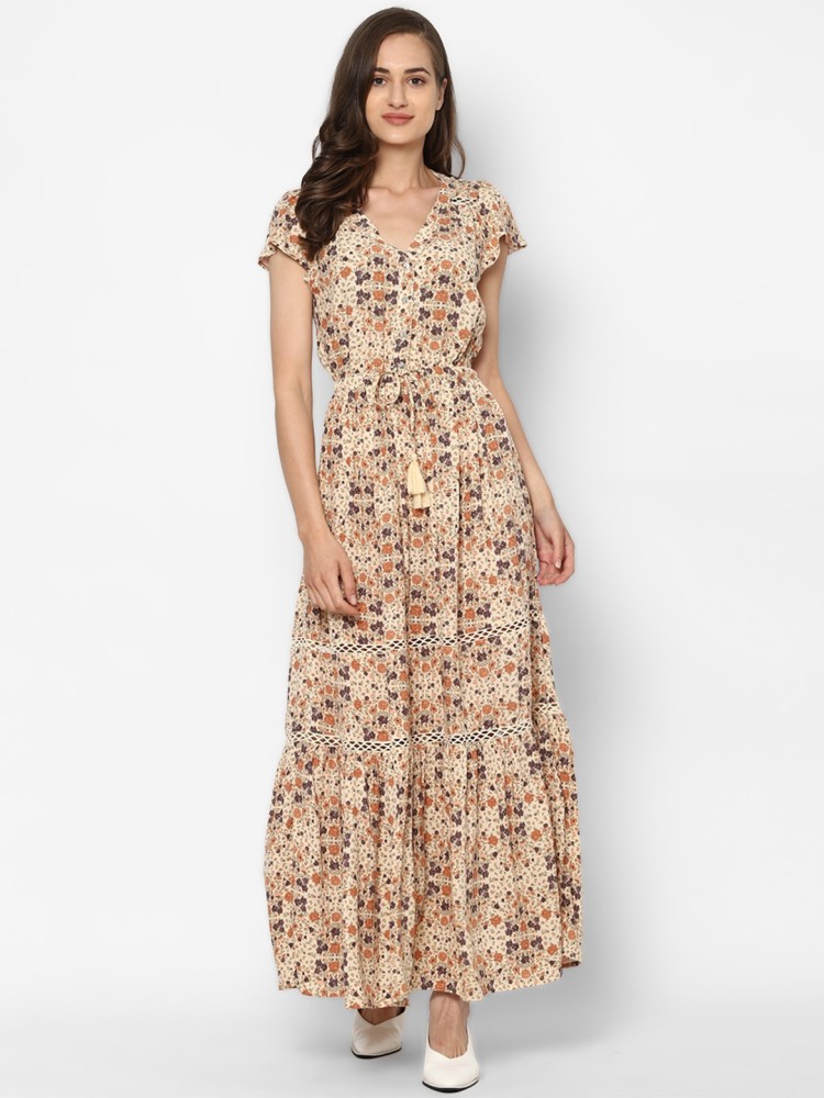 American Eagle Outfitters Women Maxi Beige Dress Buy American Eagle Outfitters Women Maxi Beige Dress Online at Best Prices in India Flipkart