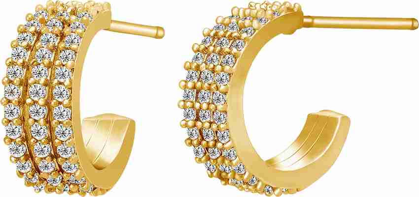 Half ring deals earrings
