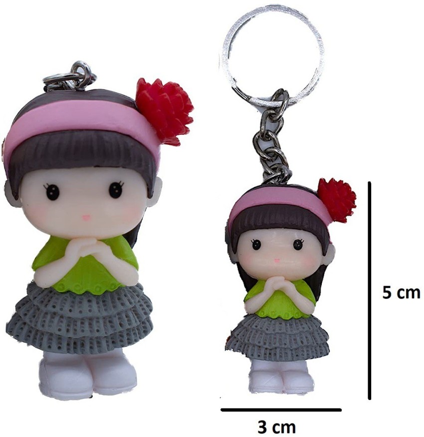 Adorable Boy Girl Doll Keychains | Dolls Keyrings | Love Couple Doll Keychains (Pack of 2)