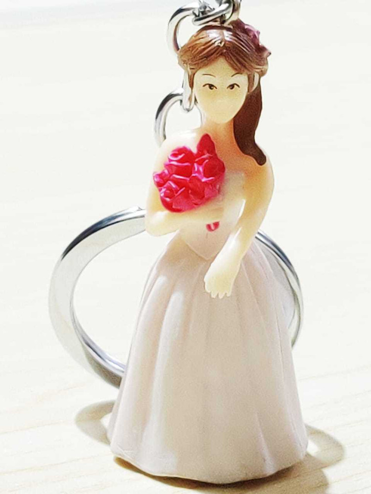 Bride and online groom keychain