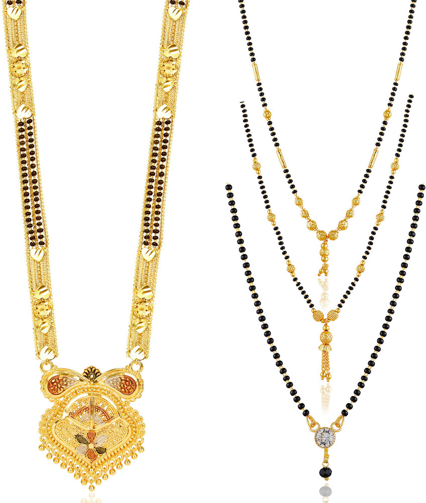 BRANDSOON pack of 4 Mangalsutra Tanmaniya nallapusalu Black Beads Brass Mangalsutra Price in India Buy BRANDSOON pack of 4 Mangalsutra Tanmaniya nallapusalu Black Beads Brass Mangalsutra Online at Bes...