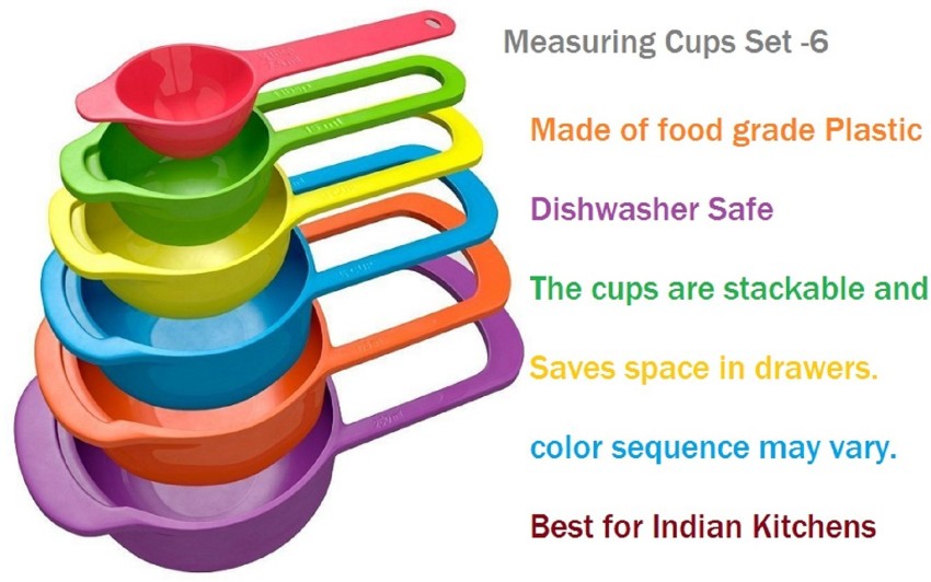 12PCS Colorful Measuring Cup And Spoon Set Stackable Measuring Cup