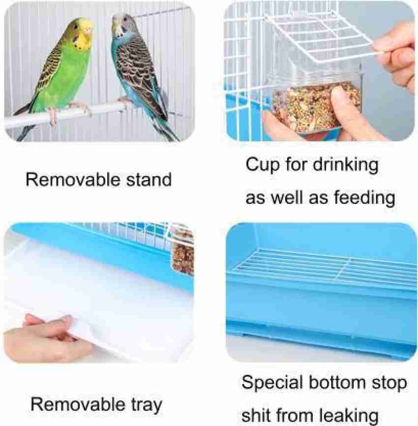 14 Small Parakeet Wire Bird Cage as Bird Travel Cage or Hanging