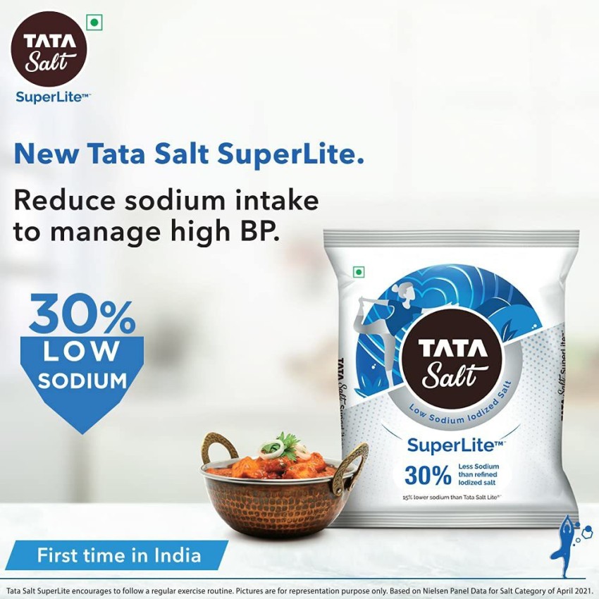 Tata Lite 15% Low Sodium Iodised Salt, Salt - Special Offer Price
