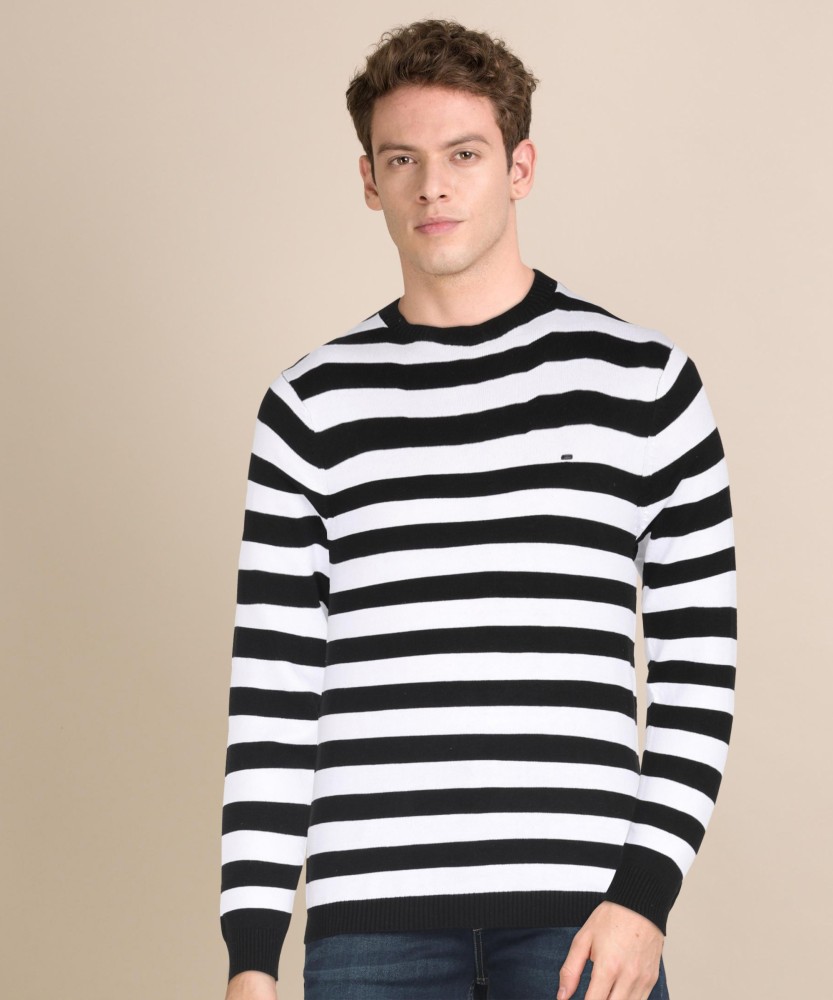 Black and white shop sweater for men