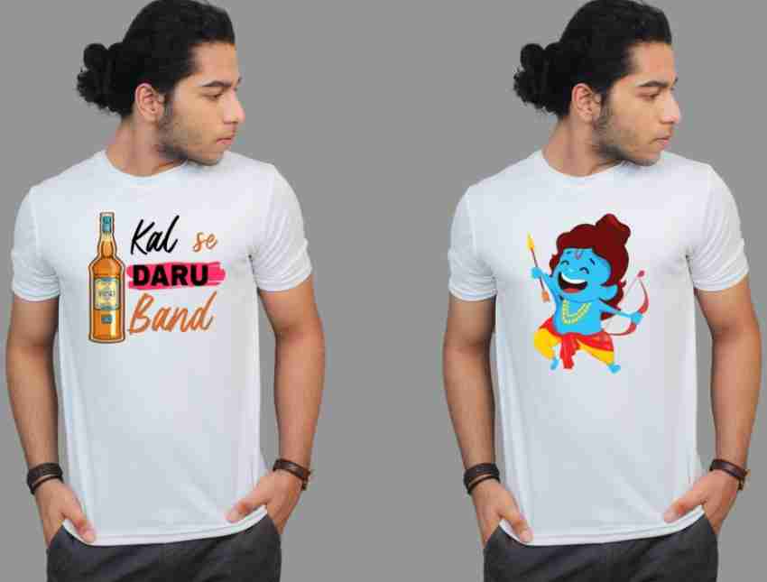 kal se daru band t shirt flipkart