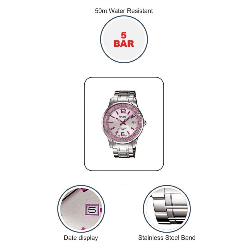 CASIO LTP 1359D 4AVDF Enticer Lady s LTP 1359D 4AVDF Analog Watch For Women