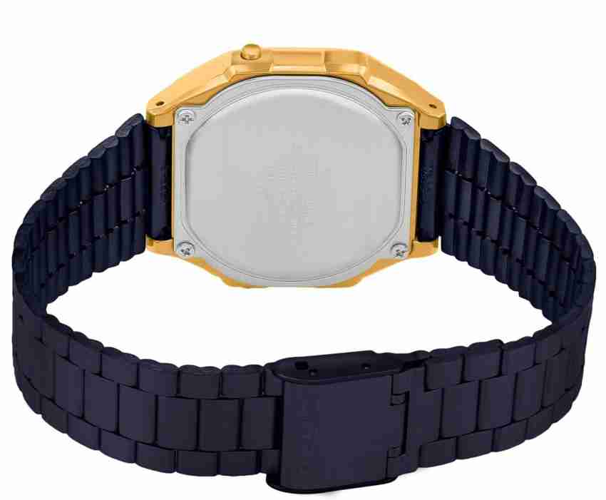 Casio a168wegb digital bracelet watch best sale in black