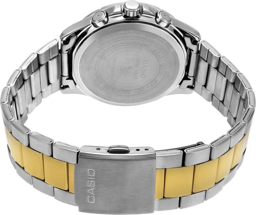 Casio mtp 1374 cheap stainless steel back