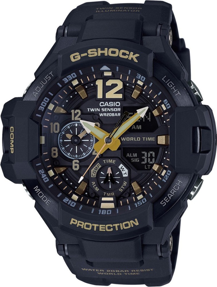 Casio g shock twin sensor sale wr20bar price