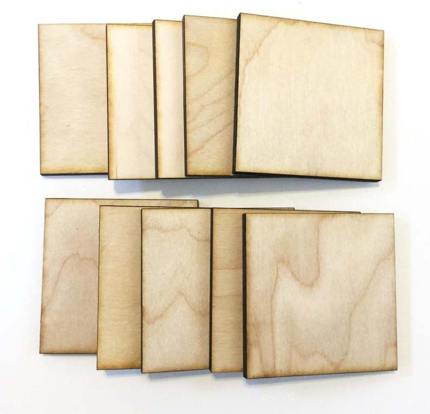 Haoser 100 Pieces Unfinished Crafts 10 Inch Wood Square, Holiday Craft  Supplies, Wood Shape Sheets, Crafting Shapes, Dominoes Tiles - 100 Pieces  Unfinished Crafts 10 Inch Wood Square, Holiday Craft Supplies, Wood