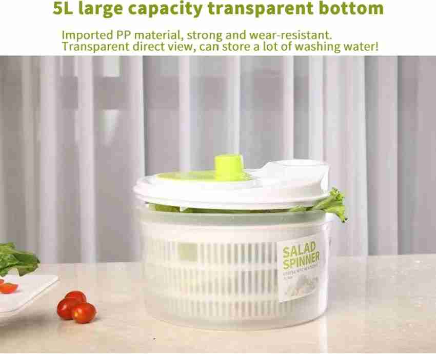 1Pcs Large Manual Salad Vegetable Fruits Washer Spinner Lettuce Dryer  Dehydrator