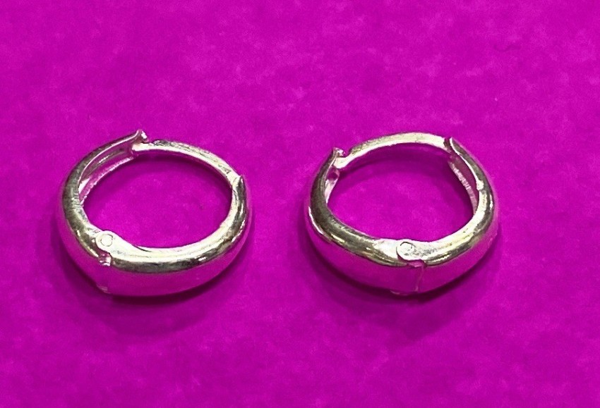 Details 69 1 Inch Silver Hoop Earrings Super Hot Esthdonghoadian