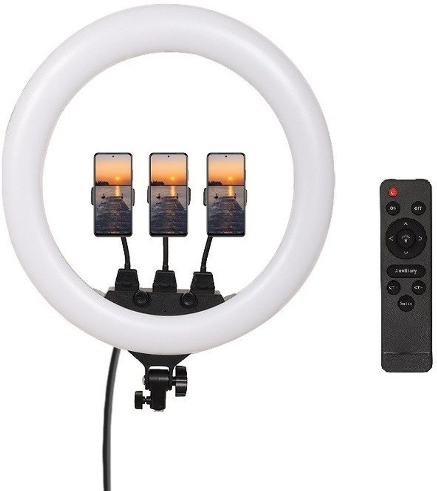 Alchiko ZB F348 18 Inch Ring Light Adjustable Brightness Remote