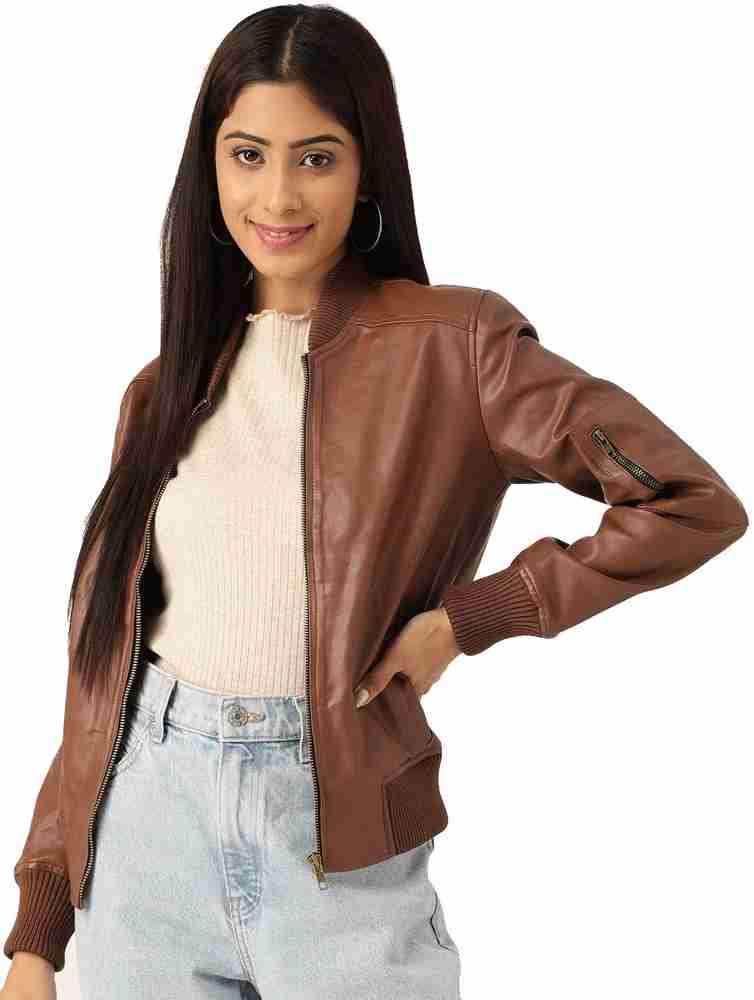 Flipkart leather clearance jacket ladies