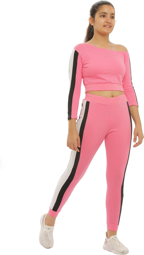 SmartRAHO Girls Casual Top Track Pants Price in India Buy