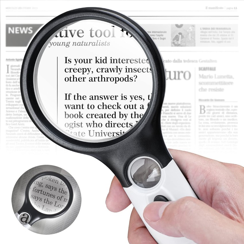 Magnifying Glass 30x Large Magnifier With Light Led Illuminated