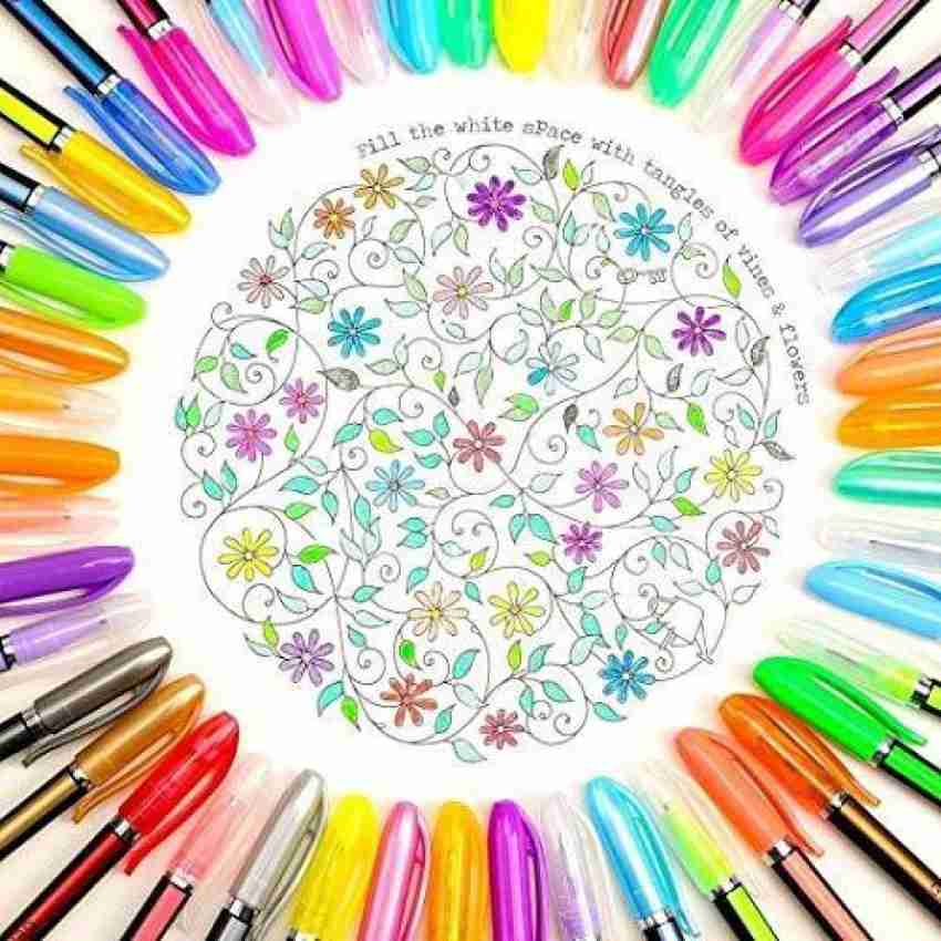 Levin neon Gel Pens Set 12 Color Gel Pens,Highlighter, Neon Pens Set Good  Gift For Coloring Kids Sketching Painting Drawing (Highlighter gel pen) Gel
