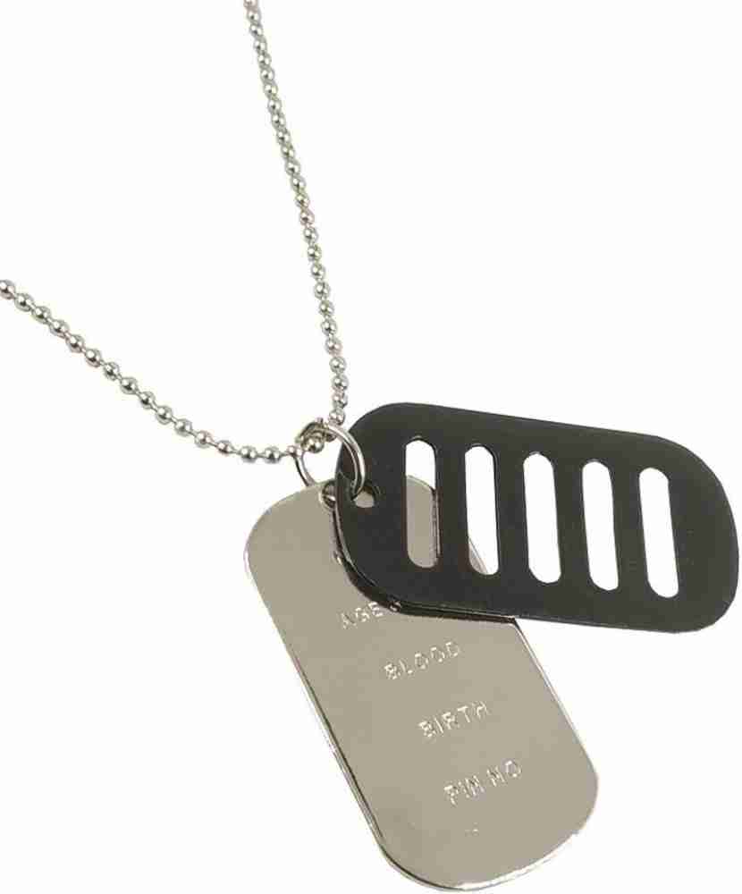 Zealsy Military Locket Dog Tag Chain Plain Silver Dog Tag Price in India -  Buy Zealsy Military Locket Dog Tag Chain Plain Silver Dog Tag Online at  Best Prices in India