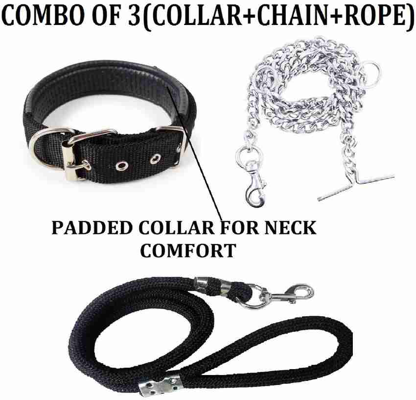Hachiko Imported Best High Quality Dog Collar Rope Chain Combo of 3 Dog Harness Chain Price in India Buy Hachiko Imported Best High Quality Dog Collar Rope Chain Combo of 3 Dog Harness Chain online