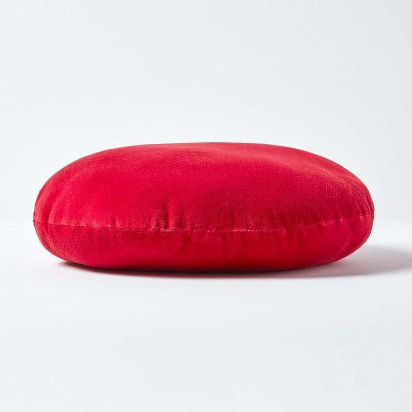 Red round pillow hot sale