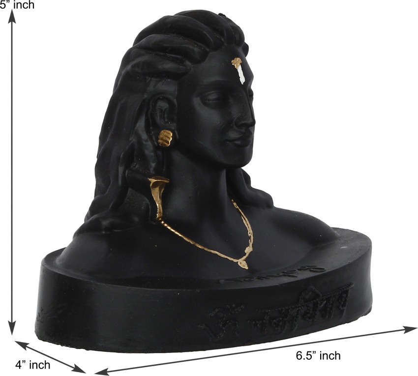 5.5 inch Adiyogi Statue with Rudraksha Mala for Car Accessories