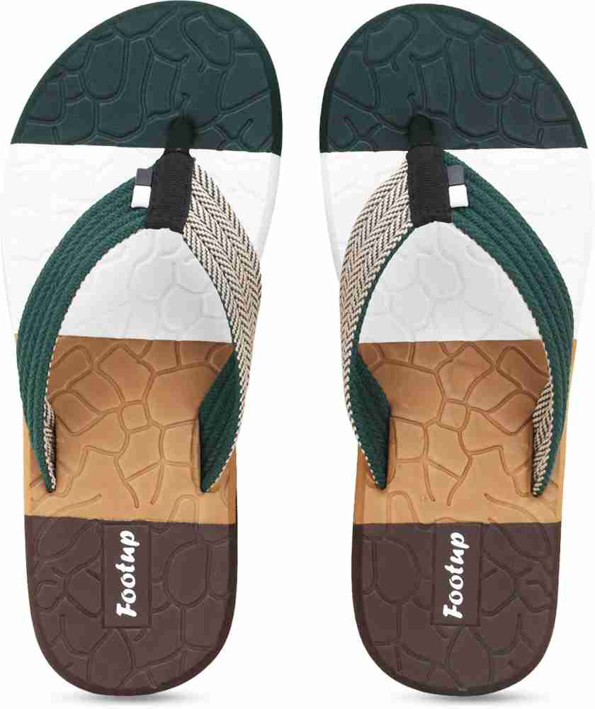 All Seasons Trendy Slippers Flip Flops Buy Footup Men 2 Pairs EVA