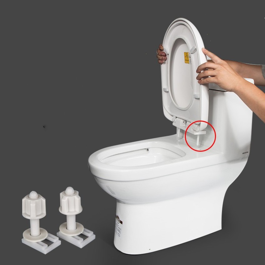 MASTERBATH Toilet Seat Cover Screw Hinges Custom Fit Toilet Seat