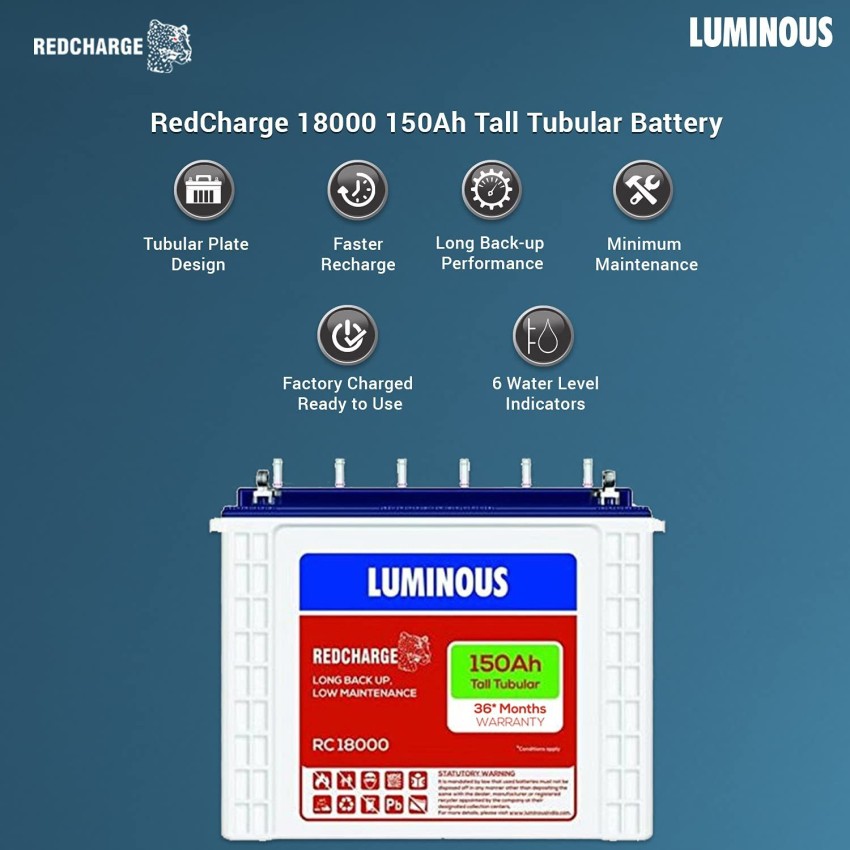 LUMINOUS Eco Watt Neo 800 Inverter_RC 18000 Battery_Trolley Tubular Inverter  Battery Price in India - Buy LUMINOUS Eco Watt Neo 800 Inverter_RC 18000  Battery_Trolley Tubular Inverter Battery online at