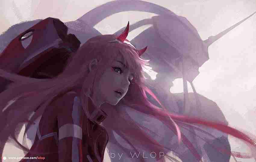 Darling In The Franxx Zero Two Darling In The Franxx Anime Girls Pink Hair  Matte Finish Poster Paper Print - Animation & Cartoons posters in India -  Buy art, film, design, movie