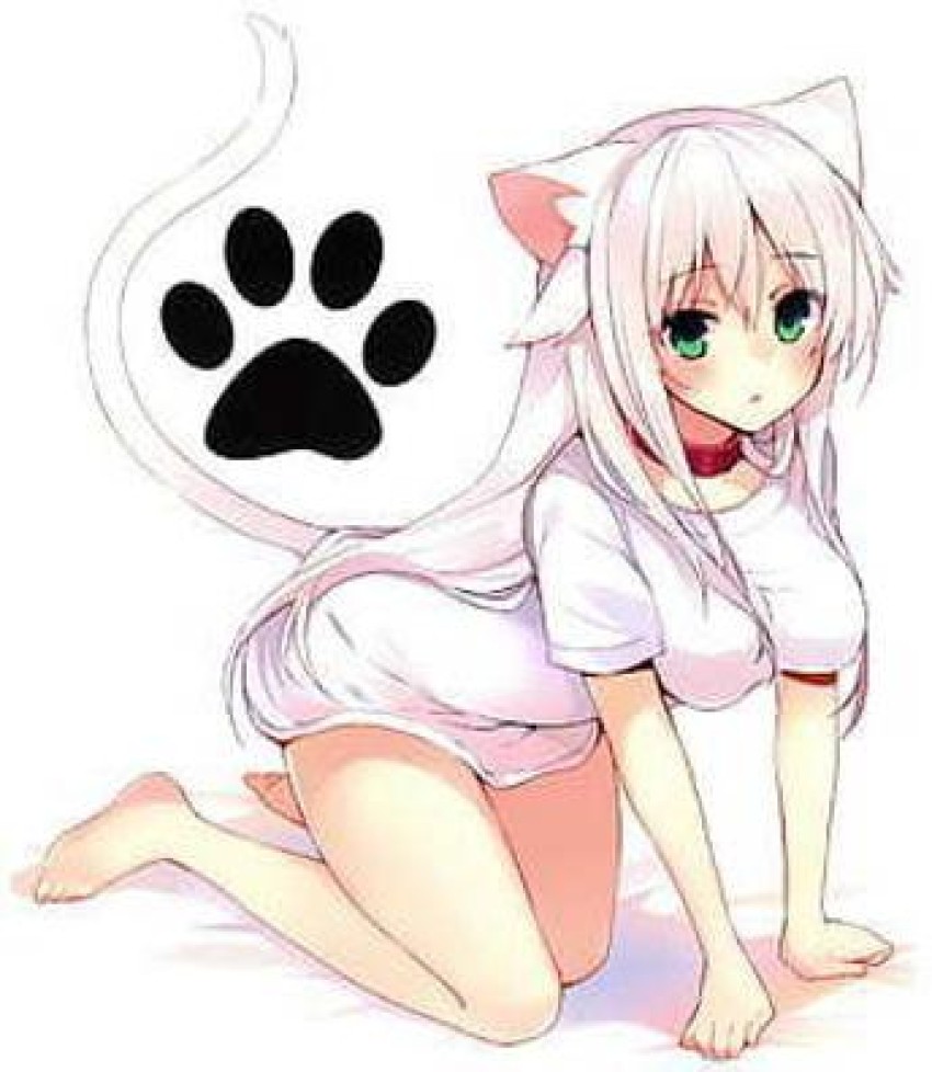 Anime Paw Girl - Anime Cat Girl - Pin | TeePublic