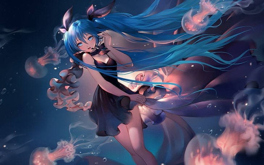 Hatsune Miku Vocaloid Anime Girls Fan Art Matte Finish Poster