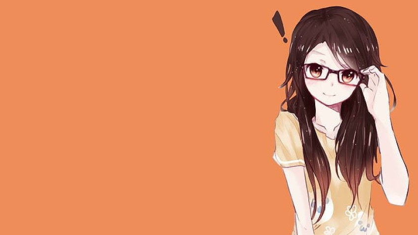 Premium AI Image  Image of a cute anime girl in glasses in a classroom  Generated ai