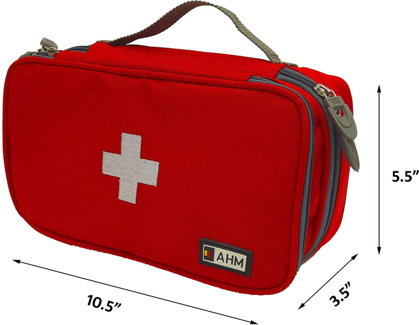 AHM 30 Emergency First Aid Bag organizer Pill Box