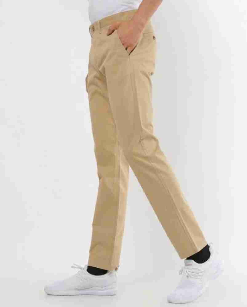 Netplay Tapered Men Khaki Trousers - Buy Netplay Tapered Men Khaki