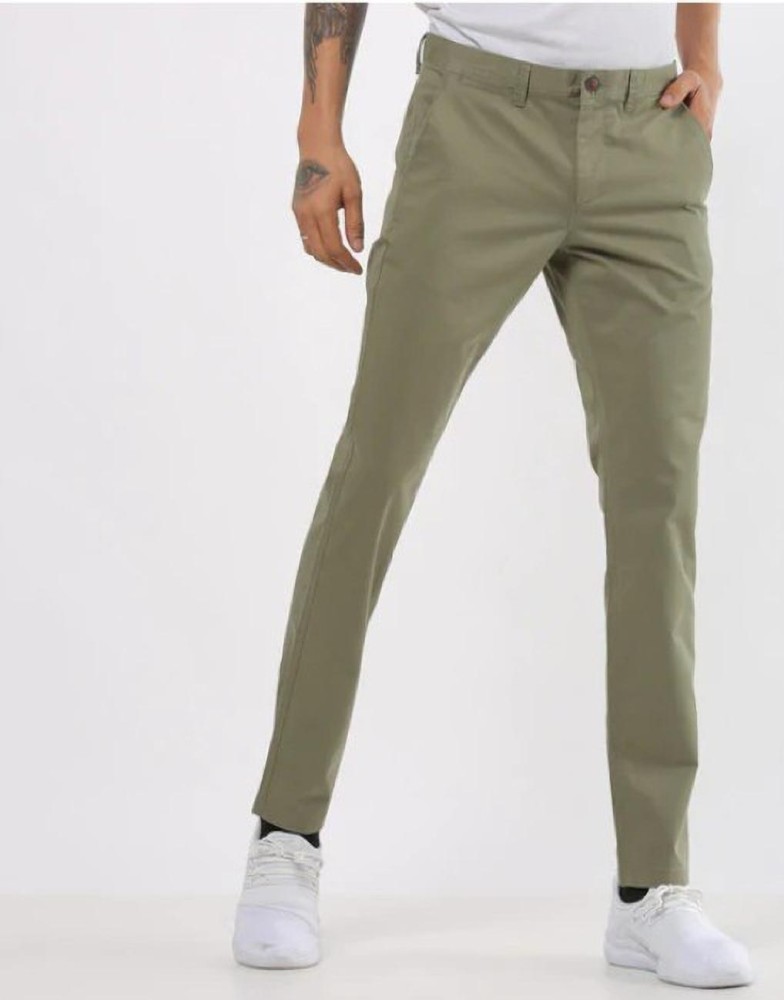 BASICS TAPERED FIT LICORICE BLACK COTTON STRETCH TROUSERS23BTR50205