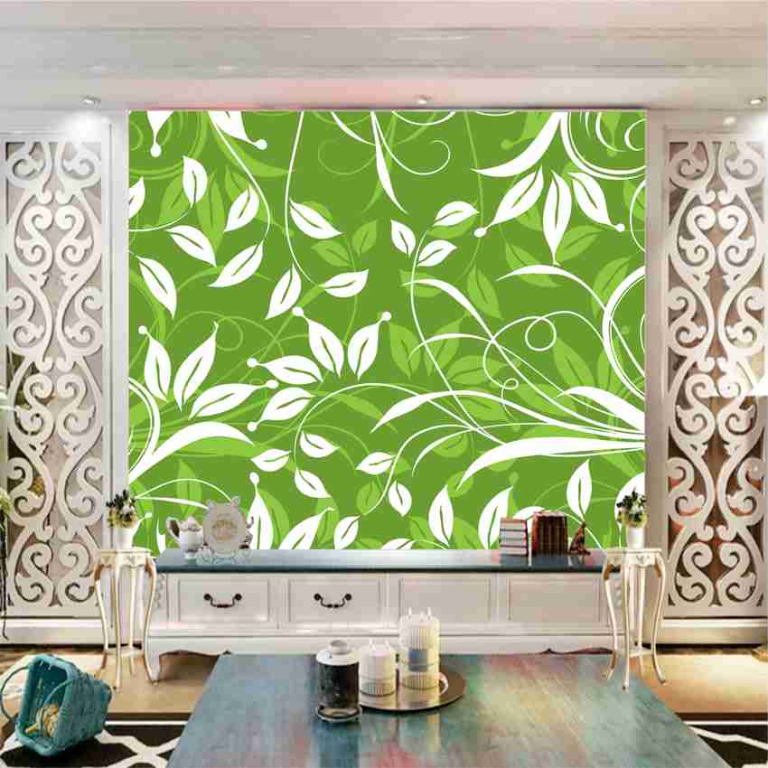 Green and white wallpaper deals