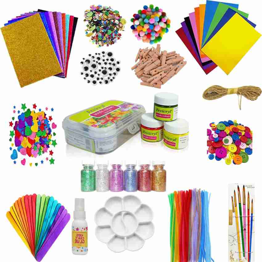 aizelX Craft Decoration items gift set for kids DIY Art Craft kit for Kids  Craft Art Craft Supplies Art Craft Set Art Craft Materials Glitter Tapes