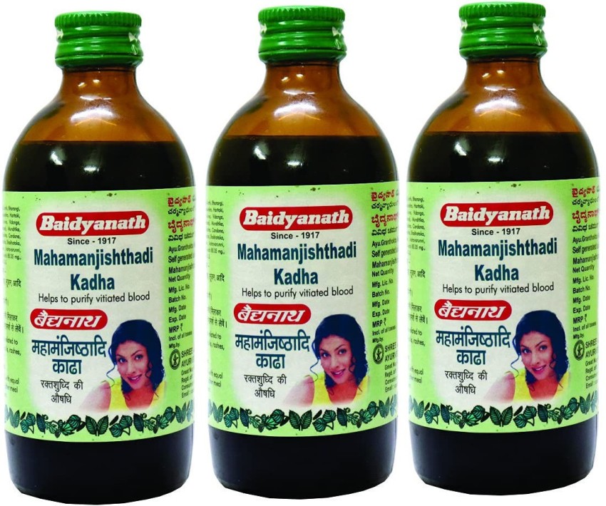 Baidyanath Mahamanjisthadi Kadha Ayurvedic Blood Purifier 200 ml