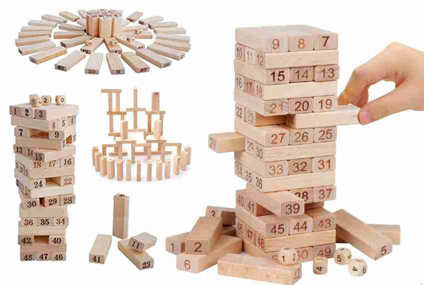 Wooden top bricks toys