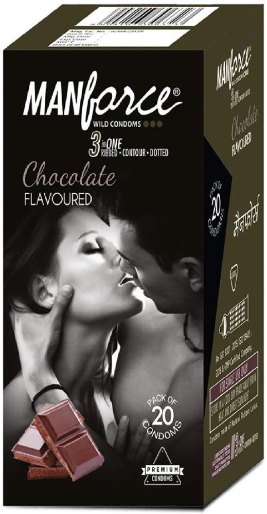 MANFORCE CHOCOLATE CONDOM 20 PCS PK OF 1 Condom Price in India