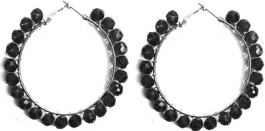 Tahitian pearl hoop on sale earrings