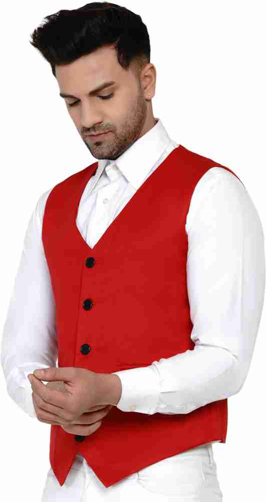 Cenizas solid sale men's waistcoat