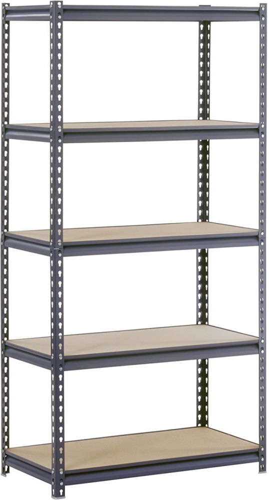 Multifunctional Bookshelf With Adjustable Steel Organizer, 5