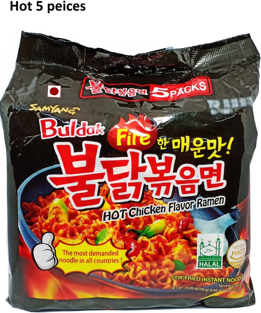 Samyang Buldak Fire Masala Noodles, 5 peices (5*140g) Instant
