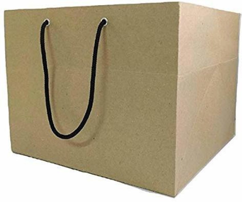 Brown Printed Art Paper Shopping Bag, Capacity: 5kg